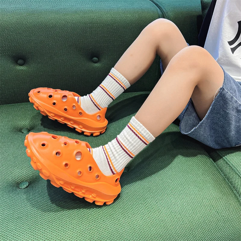 

Adult Kid Summer Slippers Sandals Boy Girls Eva Platform Soft Bottom Sandals Sneakers Trend Slides Beach Shoes For Men Women