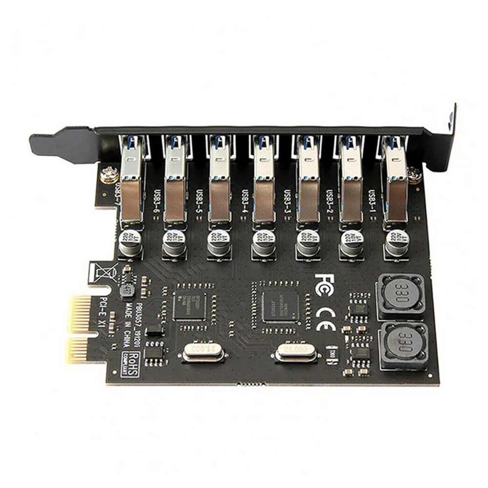 

PCI-E к USB 3,0 NEC + через NEC + NEC PCI 7-портовая Экспресс Плата расширения для Windows XP/7/8/8.1/10 ПК