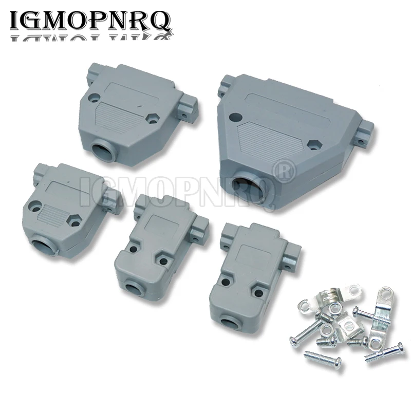 2 шт., пластиковый корпус DB9, DB15, DB25, DB37, последовательный порт RS232 с винтовой сварочной проволокой, корпус с головкой дБ