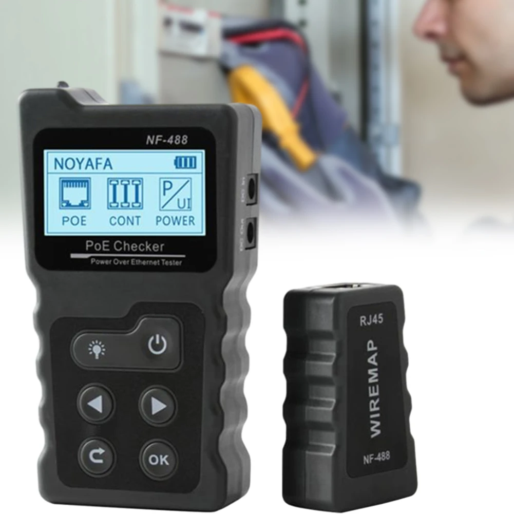 

Networks Cable Tester LCD Display Automatic Identification POE Checker For POE Test