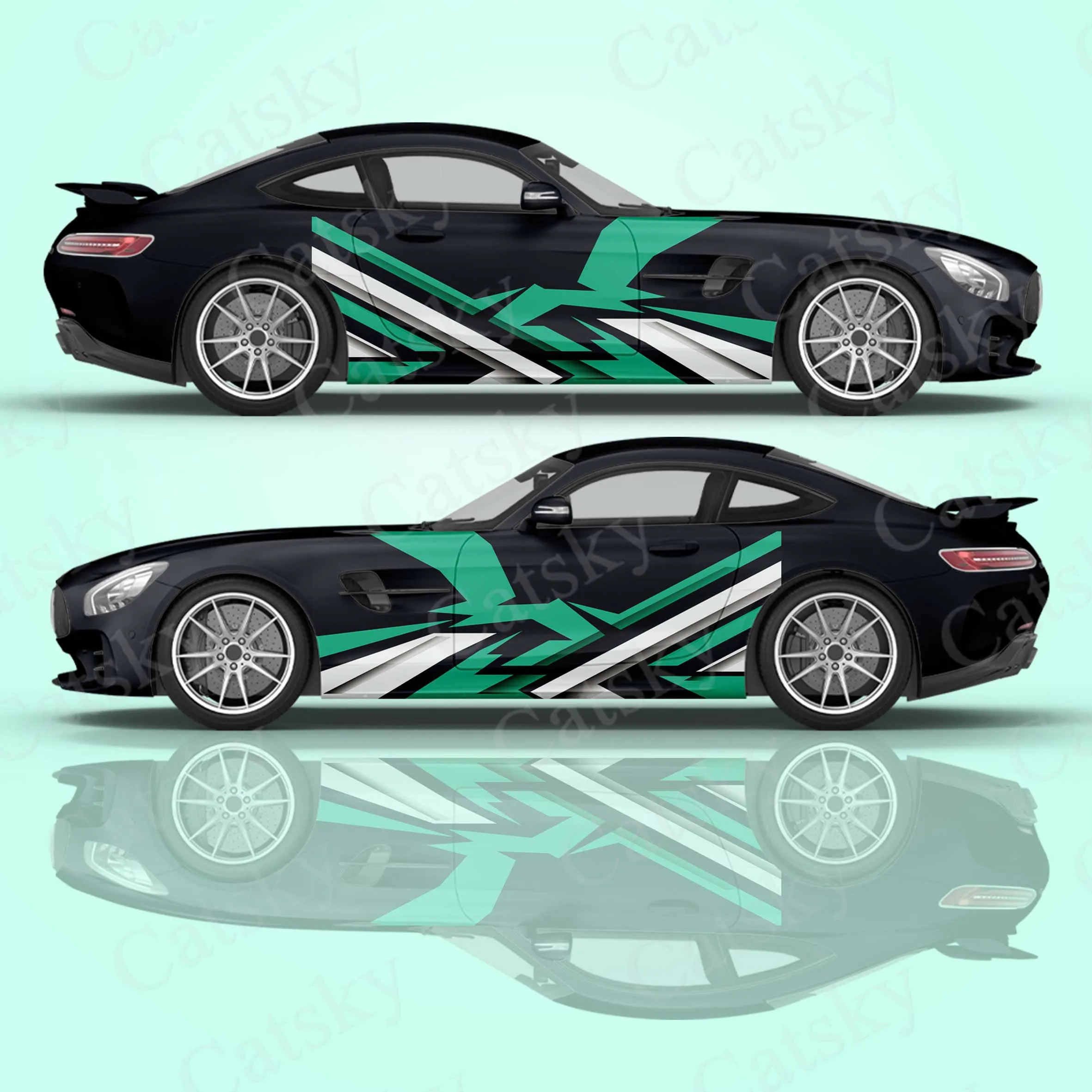 

Colorful Lightning 2pcs/Set Car Sticker for Universal Large Car Sticker for Univers, Car Stickers on The Left and Right Sidesal