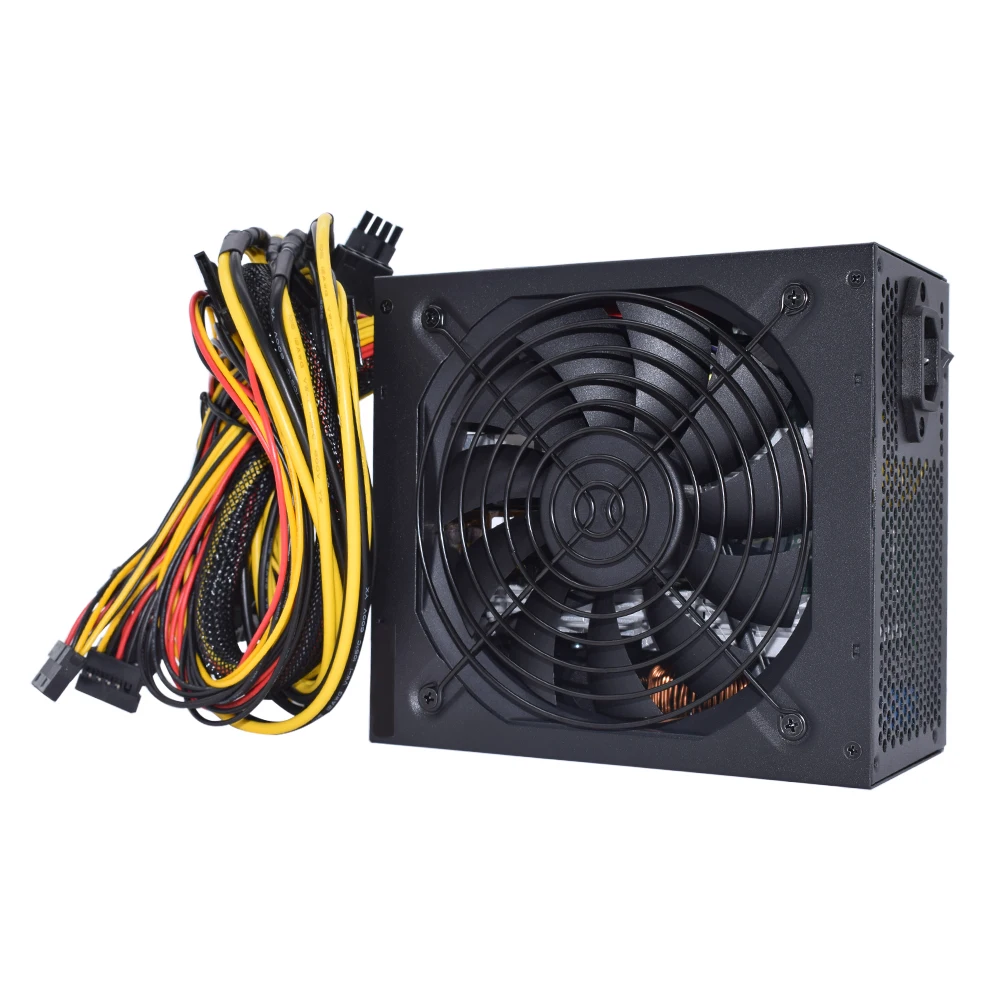 2000w 2400w bitcoin mining psu pc power supply computer mining rig 8 gpu atx ethereum coin 12v 4 pin power supply free global shipping