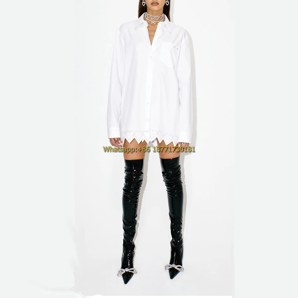 Black Rhinestone Butterfly Bow Pointed Toe Stiletto Over the Knee Boots 2022 High Heels Women's Boots Spring Autumn Winter