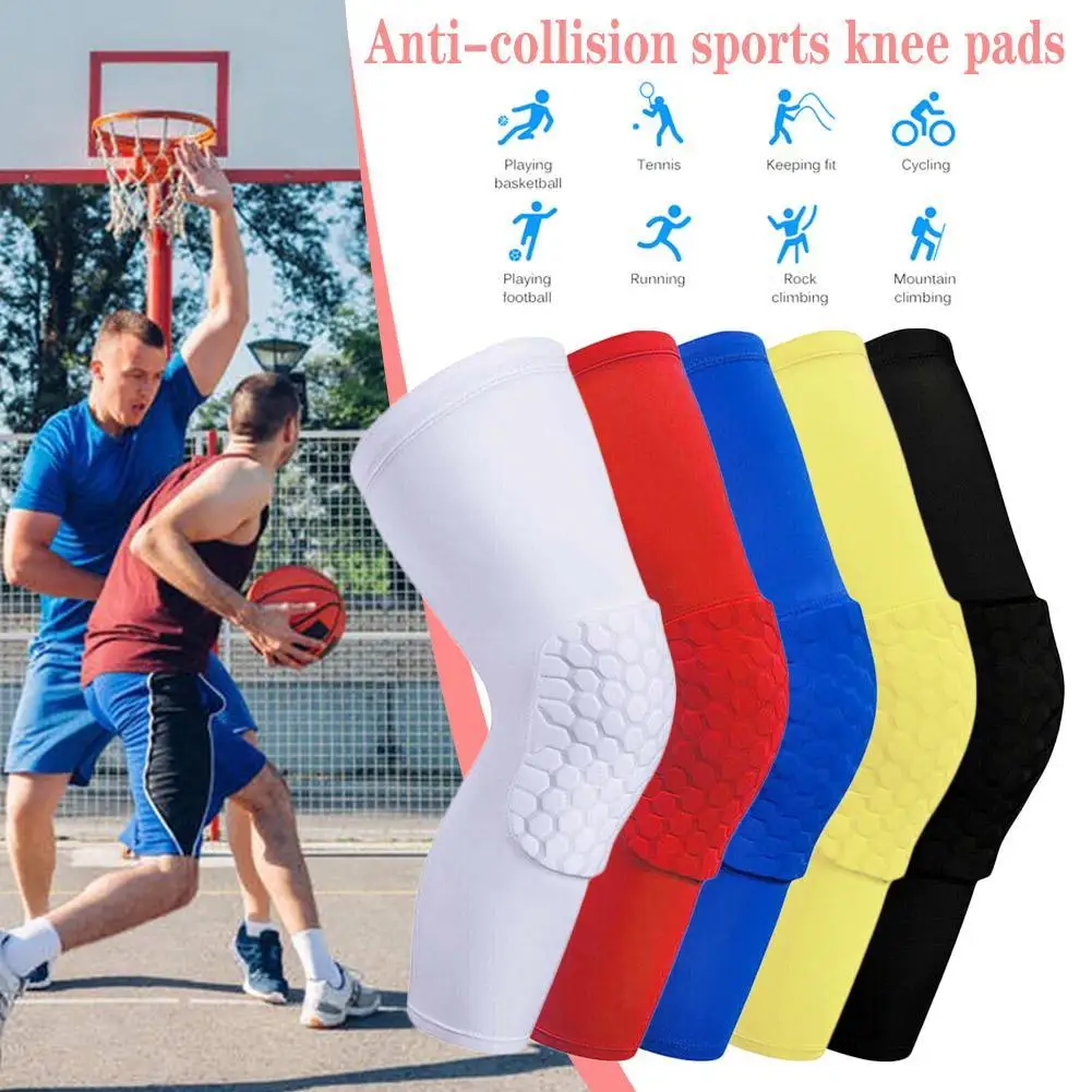 

Women Pad Brace Honeycomb Breathable Knee Leg Support Football Knee Basketball 1pc Pad Men Pads Basketball Sports Knee