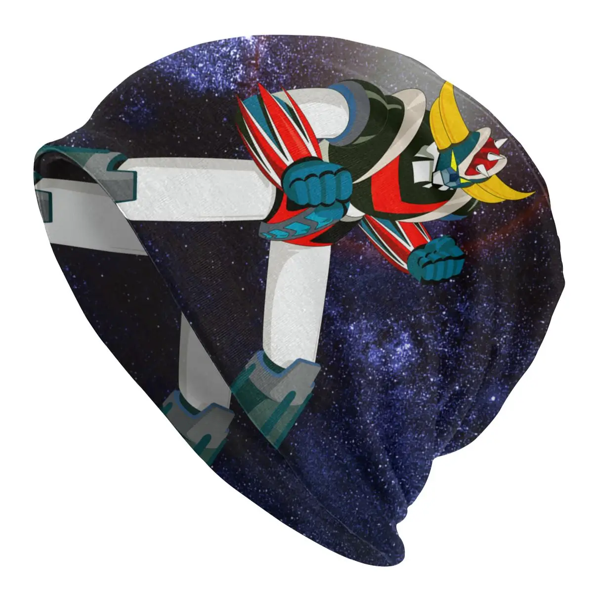 

Зимняя Теплая Вязаная Шапка чепчик унисекс НЛО робот Mazinger Z облегающие шапки для взрослых Аниме Манга облегающие шапки Лыжная шапка