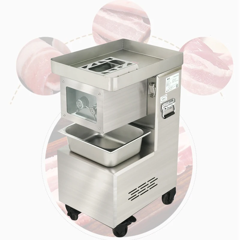 

Electric Commercial Meat Slicer Vegetable Cutting Machine Pork Lamb Beef Food Chopper Meat Grinder Dicing Machine