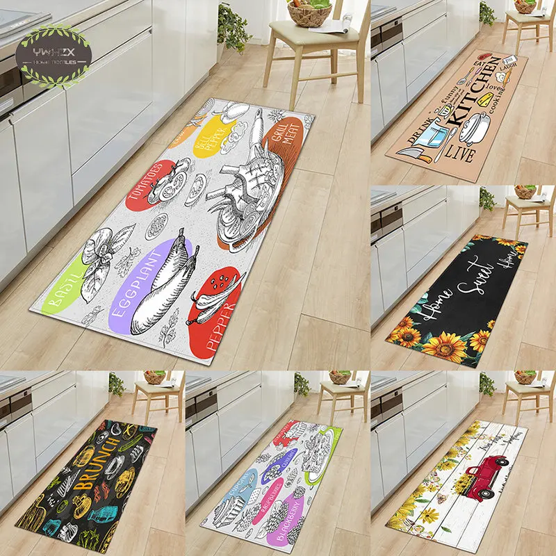

Modern Kitchen Floor Mat Anti-Slip Foot Rug Carpet In The Living Room Bedroom Decor Hallway Balcony Bathroom Entrance Doormat