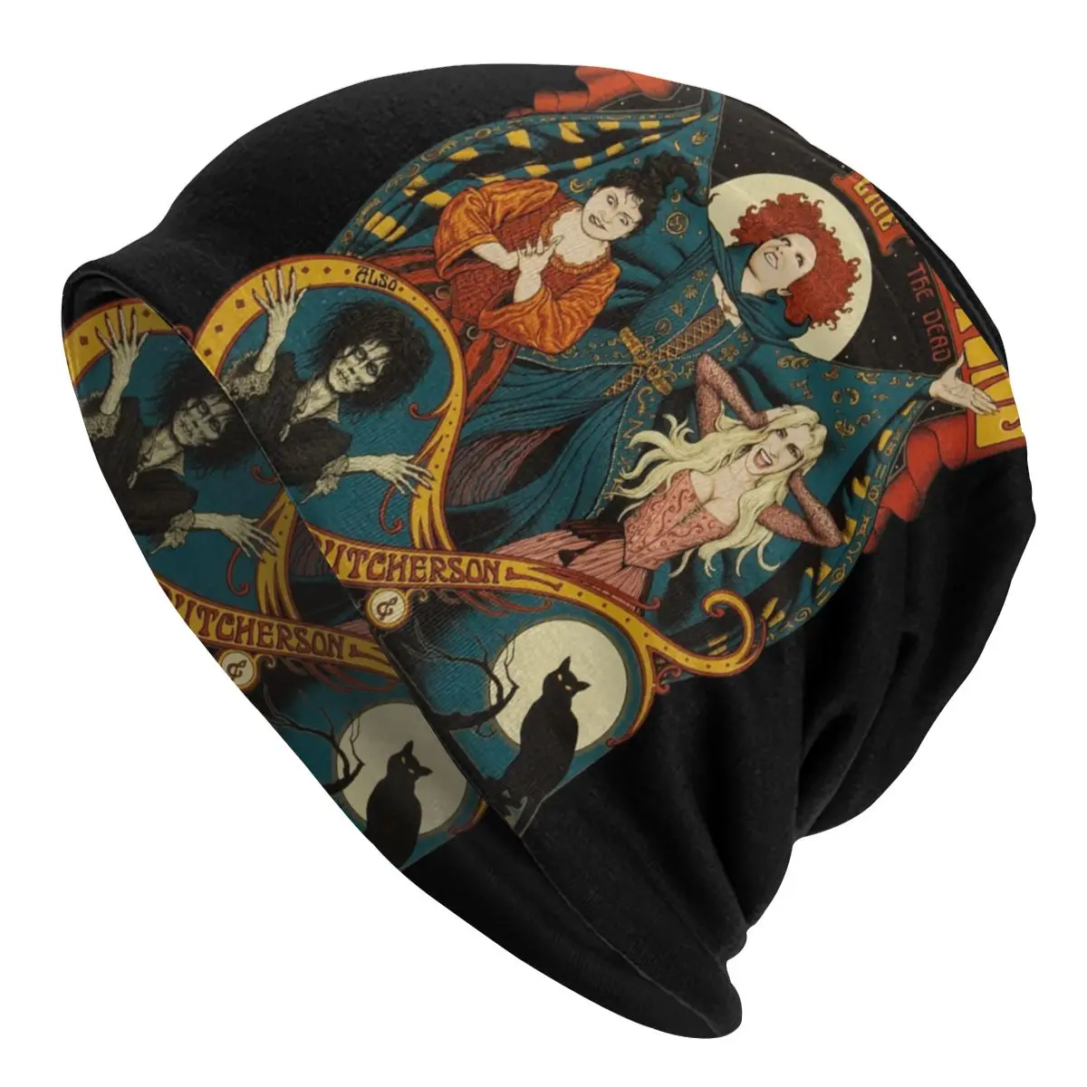 

Hocus Pocus Sanderson Sisters Halloween Beanie Cap Bonnet Femme Knitting Hats Ski Witch Salem Mass Movie Beanies Cap Unisex