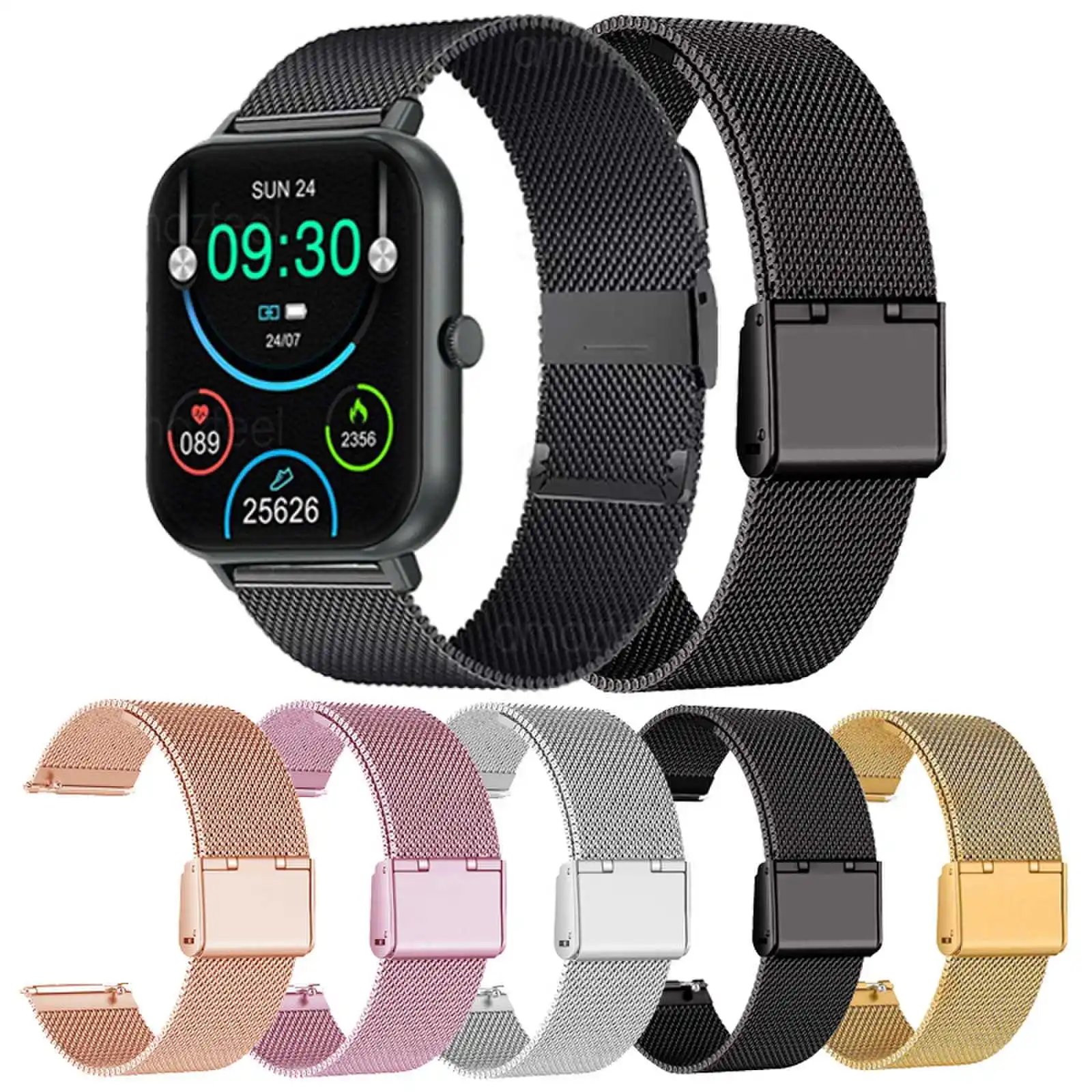 Ремешок для смарт-часов Colmi V70 металлический сетчатый Браслет C80 C61 C60 20/22 мм