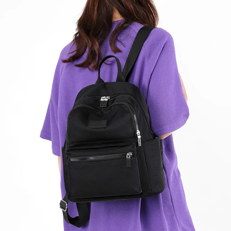 Women's School Backpack Large Capacity Casual Nylon Waterproof Outdoor Bag Japanese Women Shoulder Ladies Designer Handbag