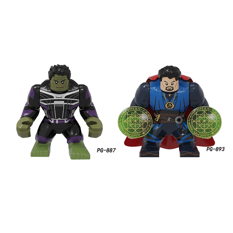 

2022 Disney Big Size Heroes Hulk Doctor Strange Action Figures Building Block Toys Educational Gift For Children