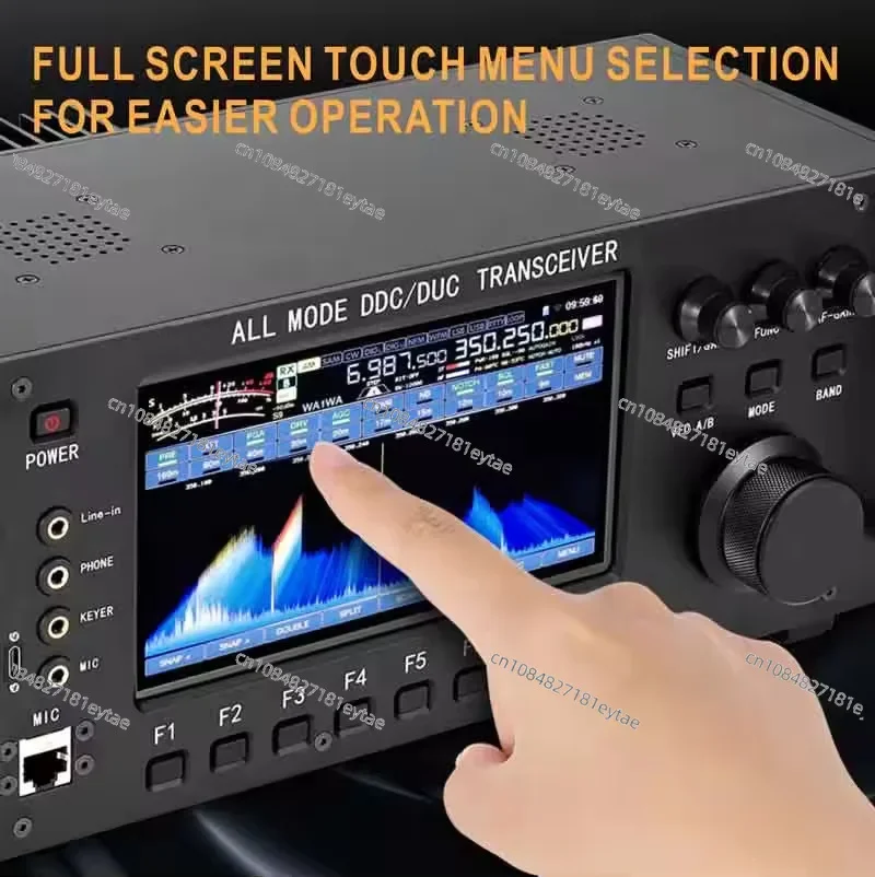 RS-998 Полнодиапазонный ВЧ ВЧ-радио 100 Вт Спектр Динамический дисплей водопада