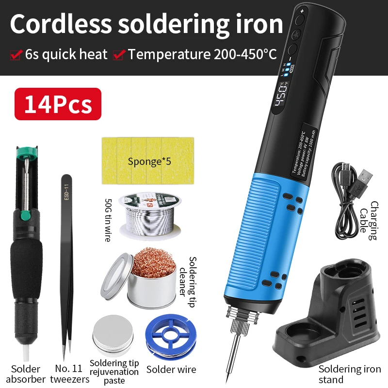 

Беспроводной паяльник LUXIANZI 8-10Вт