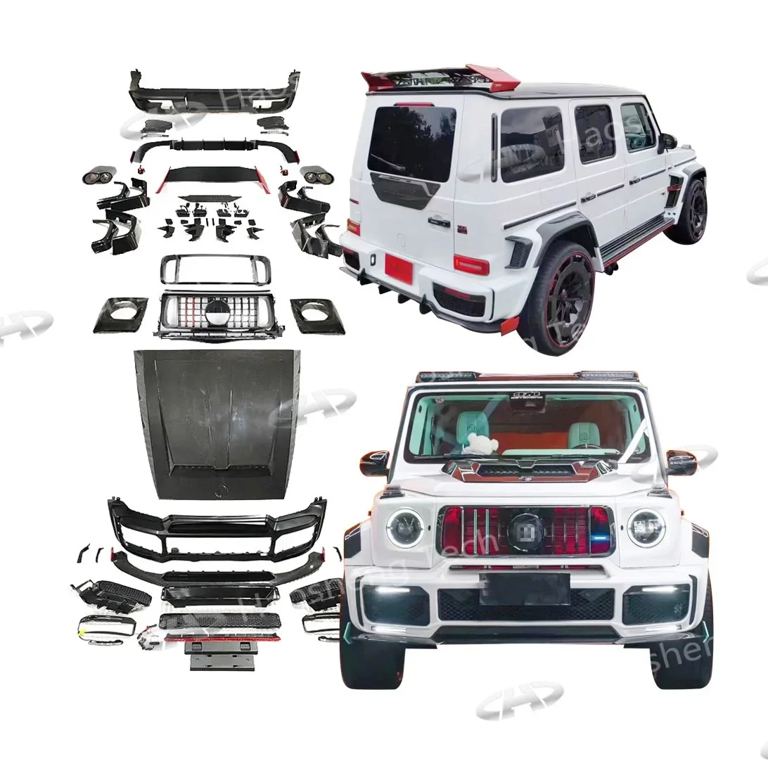 Сухой комплект кузова из углеродного волокна для G class W464 G63 Upgrade To Rocket B900 Style