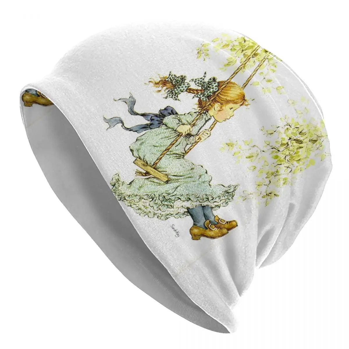 Теплая вязаная шапка Sarah Kay для девочек модная с капюшоном осенне-зимние уличные