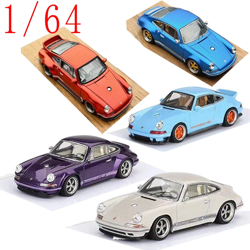 Фото Модель автомобиля Zincit, литая под давлением, масштаб 1/64, Porsche 964 Singer DLS Coupe, спортивный автомобиль, модель из сплава, коллекционная модель Porsche 911 Singer, предмет для демонстрации №1