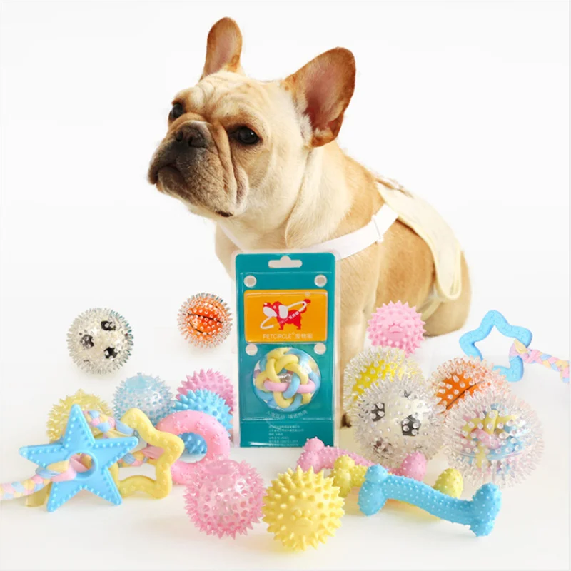 

Small Dog Pets Toy Molar Cleaning Tooth TPR Bite Resistant Hedgehog Ball Puppy Interactive Play Toys Pet Supplies Pet Dog Toys