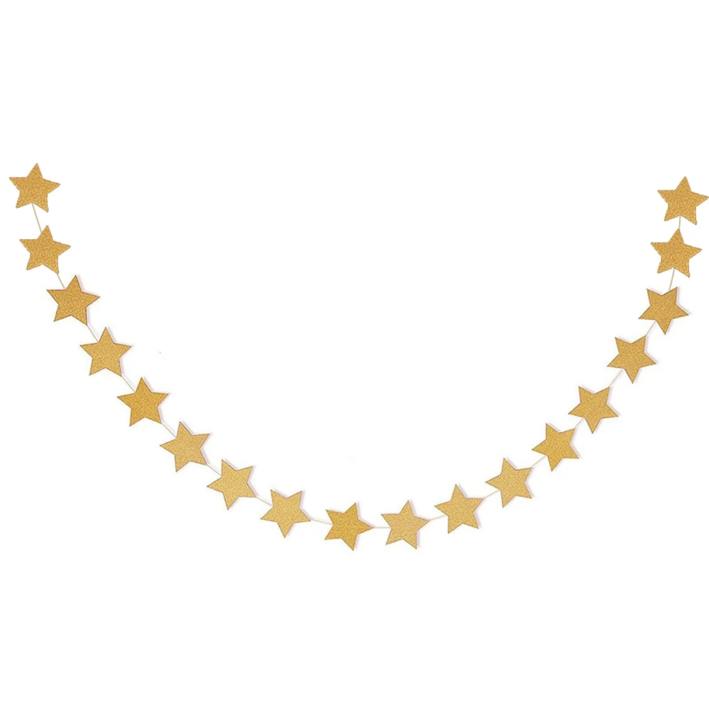 

6 Pack Star Pendant Extra Fine Glitter Hanging Ornament Creative Gift Party Supplies Home Decorations Accessories Type 2