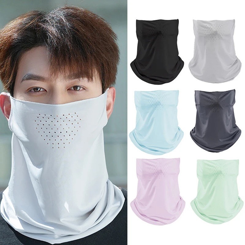 Шейный шарф унисекс с защитой от ультрафиолета шейная повязка на открытом