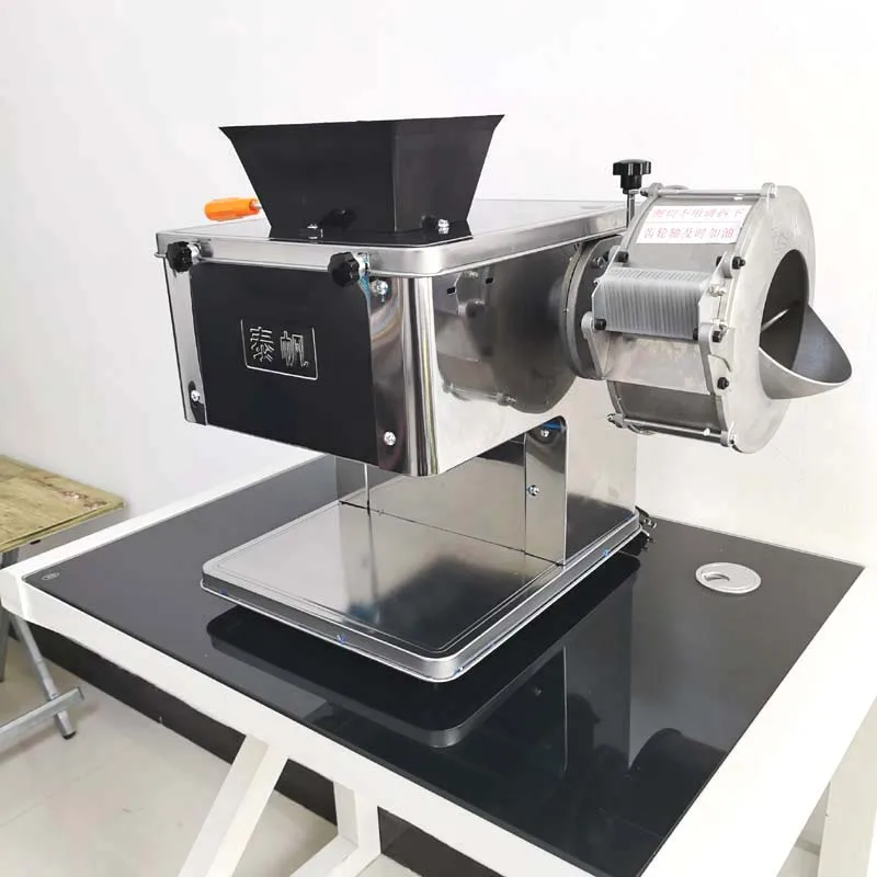 

850W Fully Automatic Meat Slicer Commercial Vegetables Cutter Meat Cutter Shredding Slicing Diced Machine