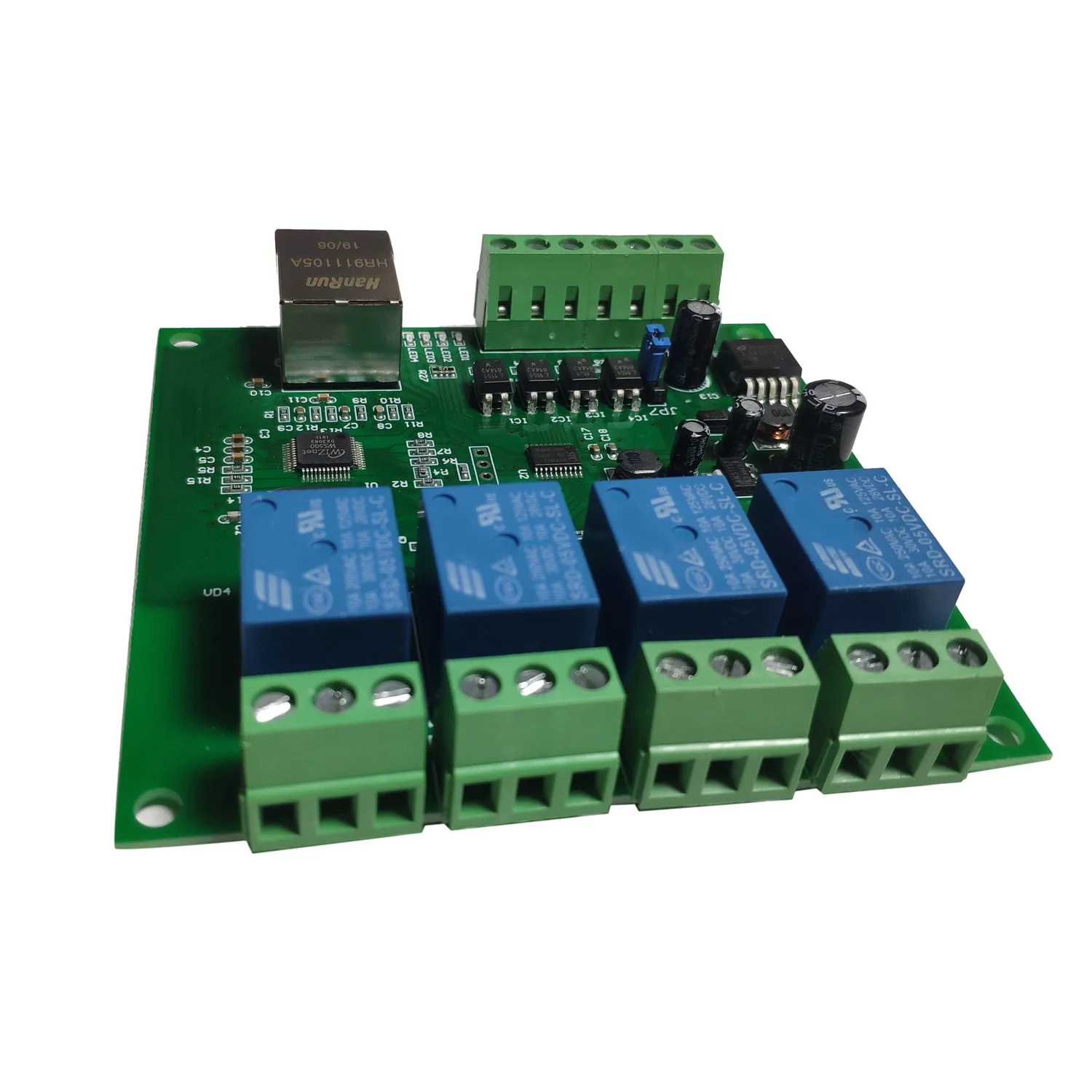 Сетевой пульт дистанционного управления LAN Ethernet RJ45 TCP/IP с 4-канальным реле UDP W5500 |