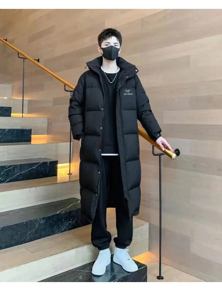 Пуховик ARCTERYX ветрозащитный против пятен морщин Тонкая посадка Зимняя согреться