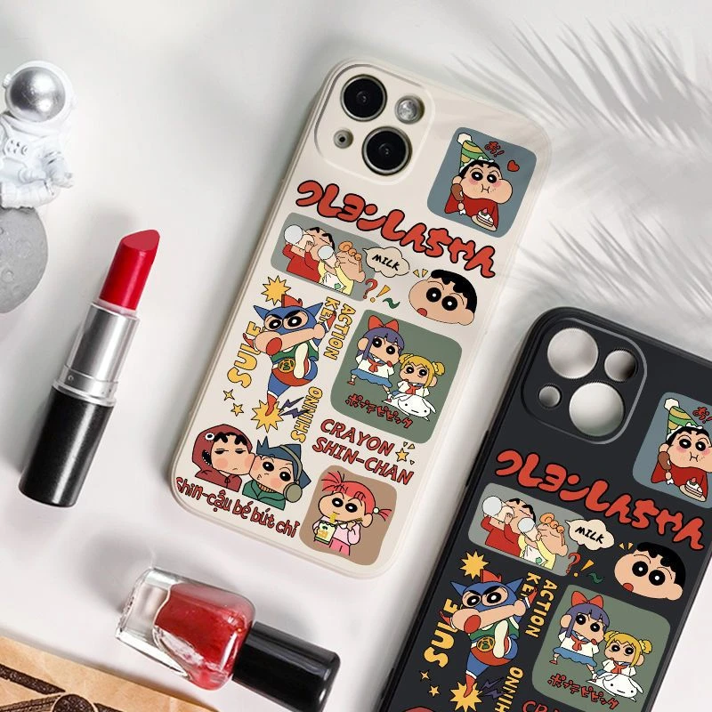 

Anime Crayon Shin-chan Cloud Superman Cute Case for IPhone 11 12 13 14 Pro Max Plus Cartoons Phone Cover Back Shell Toy Gift