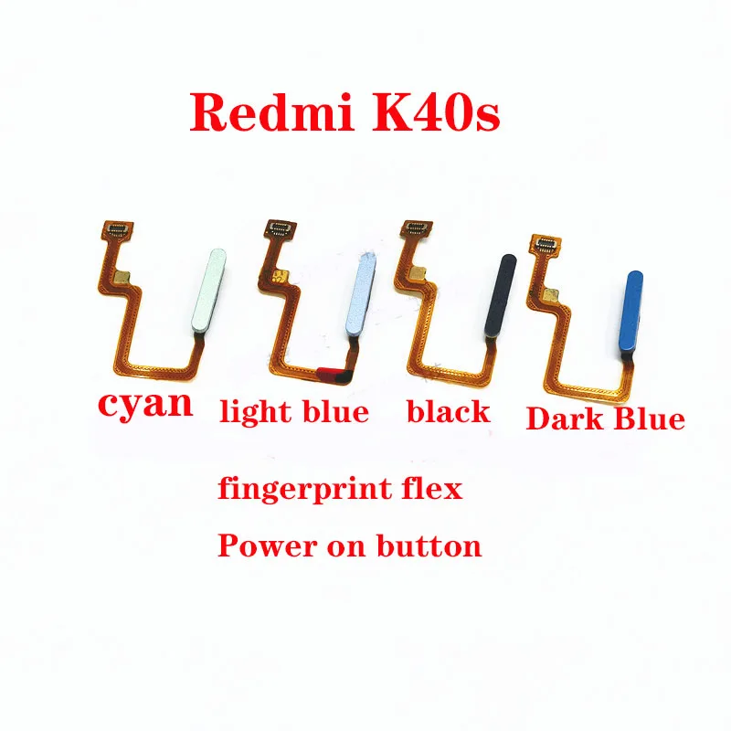 

Touch ID Fingerprint Sensor Scanner Unlock key Button For Xiaomi Redmi K40S