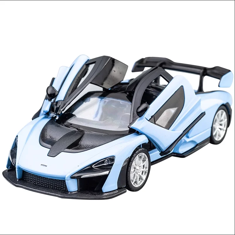 Модель суперкара McLaren Senna 1:32 из сплава, со звуком и светом, откатывающаяся, детская игрушка, коллекционная, подарок на день рождения (art.: 3920d862dcf02) - 3920d862dcf02