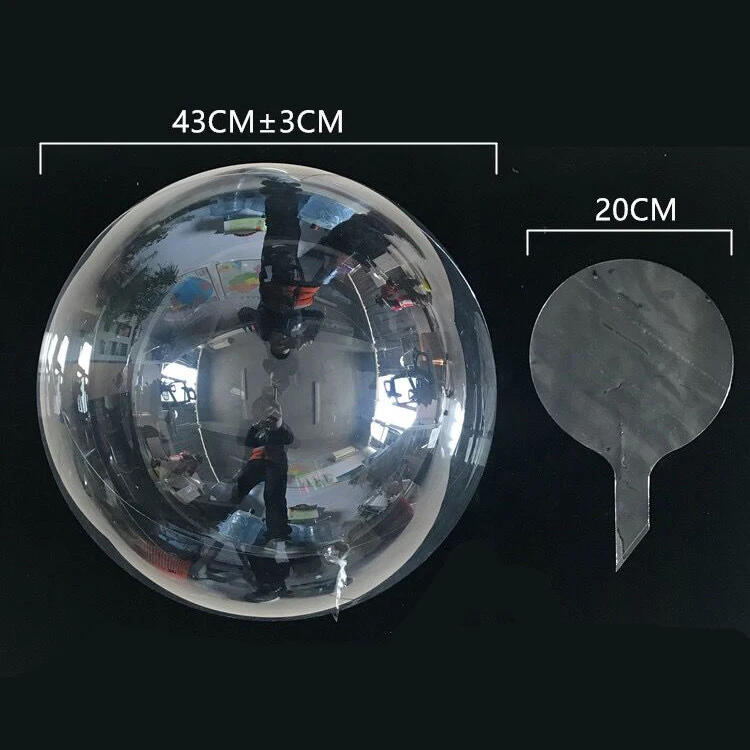 

12/20/24/36inch No Wrinkle Bobo Transparent Clear Balloons Wedding Birthday Party Decoration DIY Balloon Helium Inflatable 1Pcs