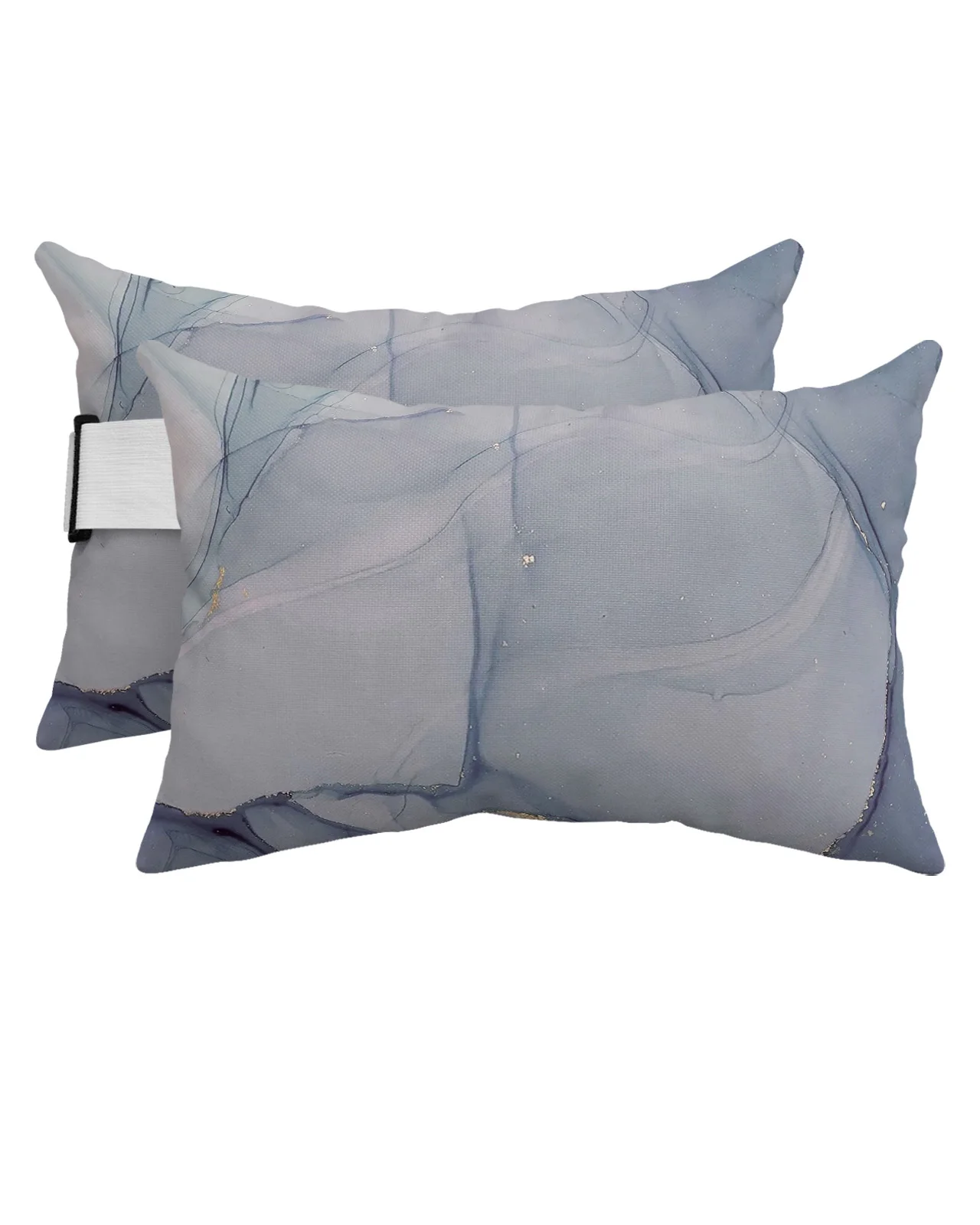 

Marble Texture Waterproof Pillow With Insert Adjustable Elastic Recliner Beach Chair Office Chair Neck Lumbar Travel Pillow