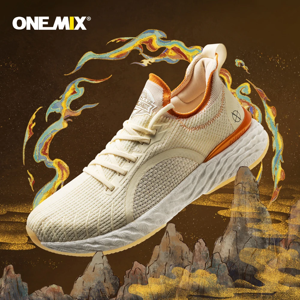 Onemix 2022 New Breathable Mesh Running Shoes for Summer Light Marathon Sport Women Sneakers Man Athletic Shoes
