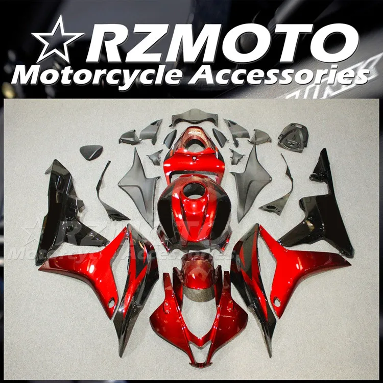

4Gifts Injection mold New ABS Fairings Kit Fit for HONDA CBR600RR F5 2007 2008 07 08 bodywork set Red Black