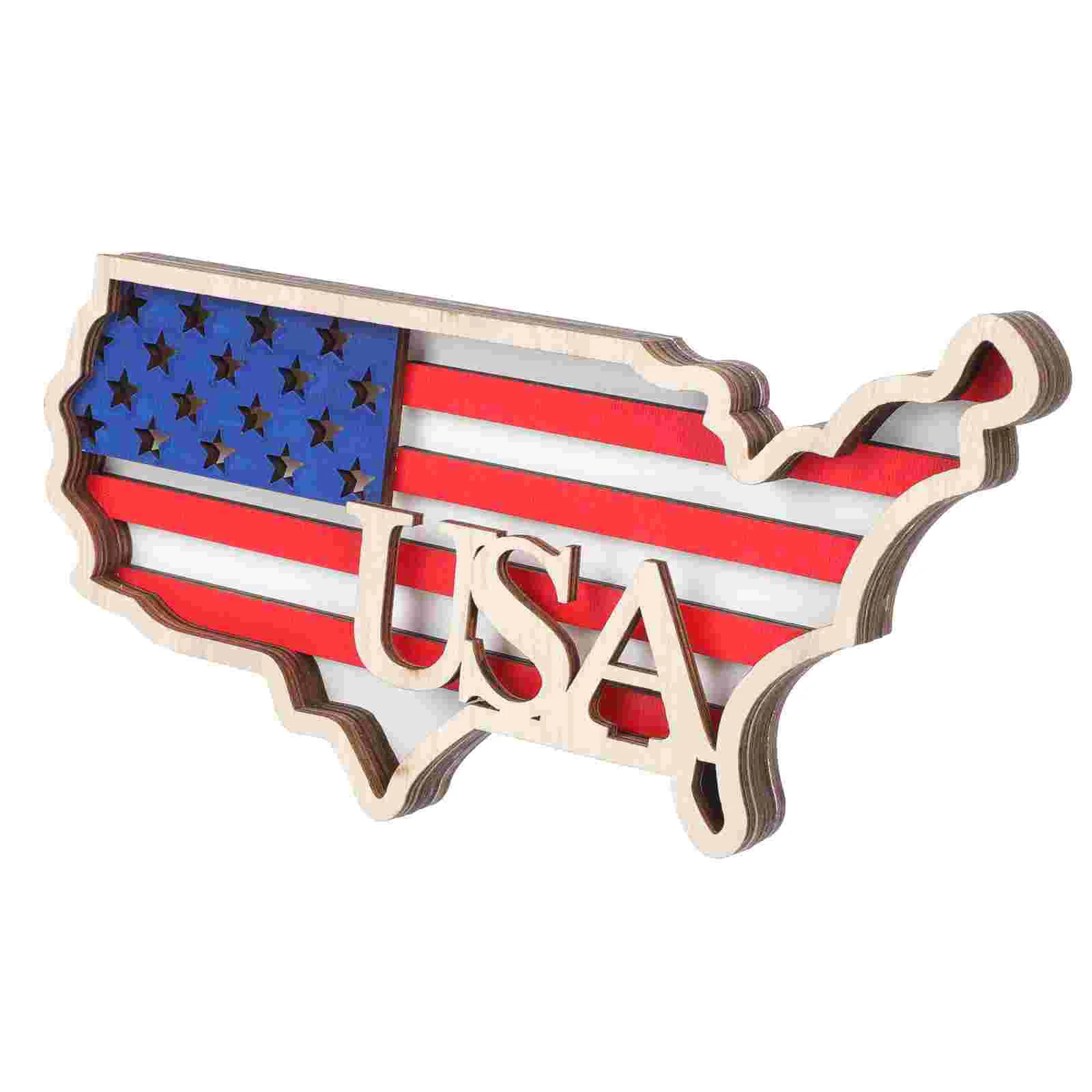 

Sign July 4Th Of Door Day Decor Patriotic Wall American Independence Hanging Decorations Home Flag Wooden Summer Welcome Hanger