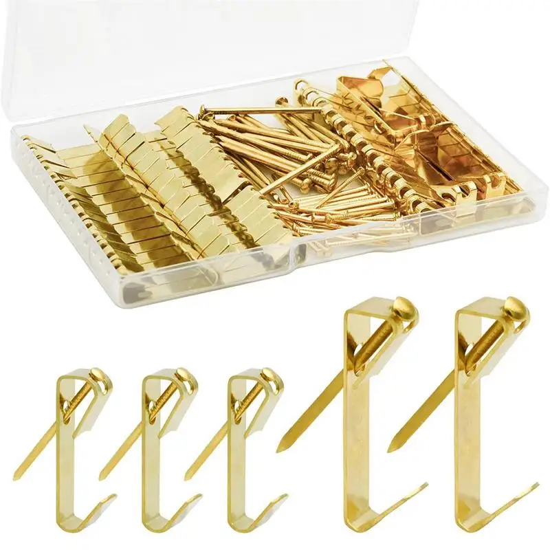 

Heavy Duty Picture Hangers Heavy DutyPicture Hangers Hardware Kit Picture Hangers Picture Hanging Hooks With Nails 30-50 Lbs For