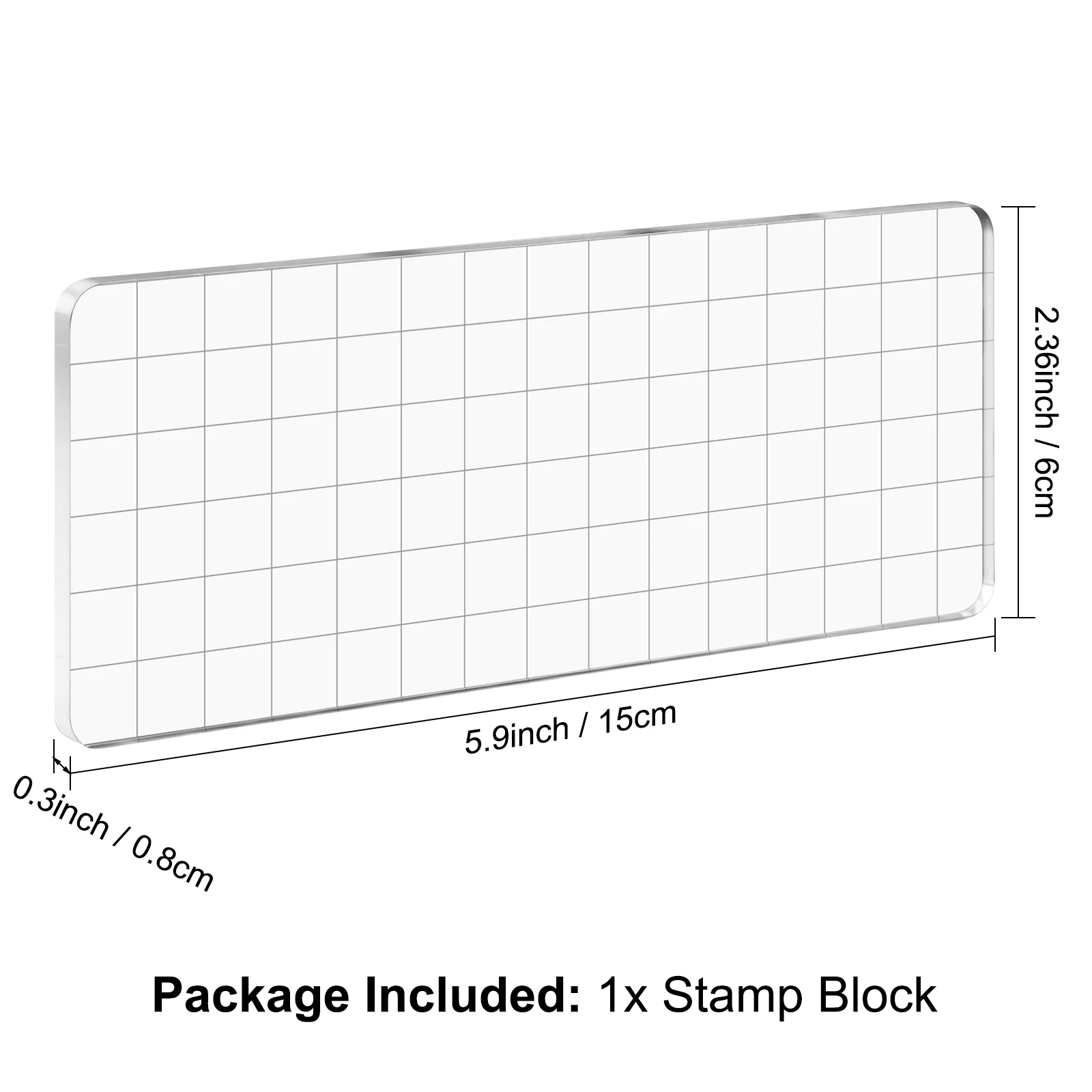 Прозрачный акриловый набор для штамповки с сетчатым узором изготовления карт