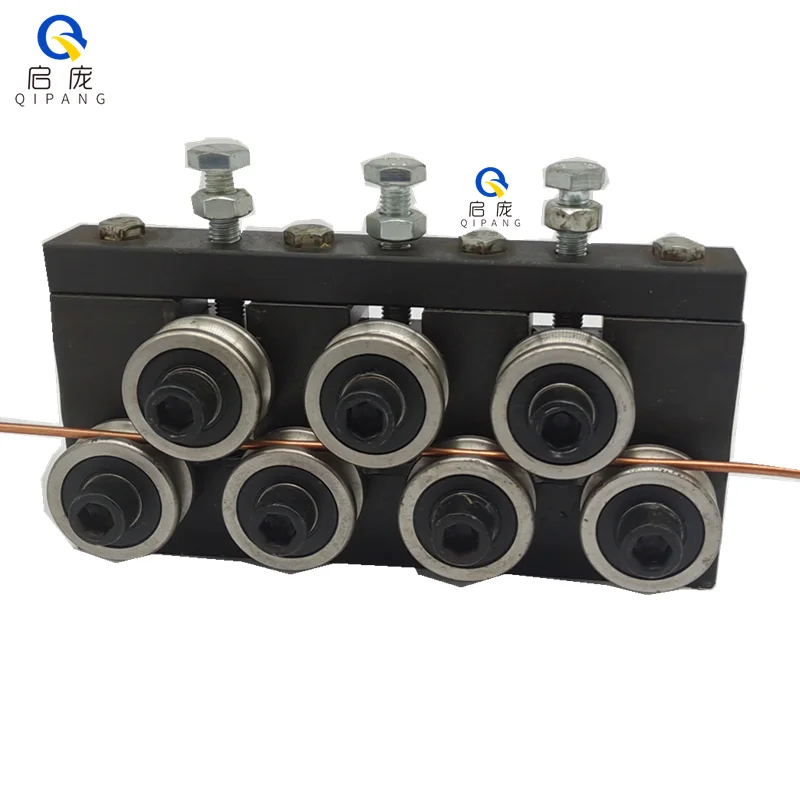 

φ 42 1.65" 3-7mm 5/7/9 Rollers Superior Aluminum Mental Iron Wire Straightening tool Machine Steel Wire barrel straighten