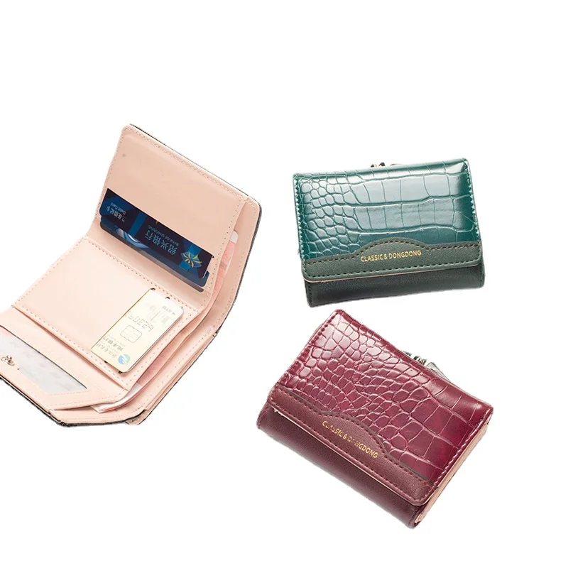 

Wallet 2021 New Retro Niche Designer Folding Coin Purse Credit Card Storage Card Bag Hot Sale Women Wallets