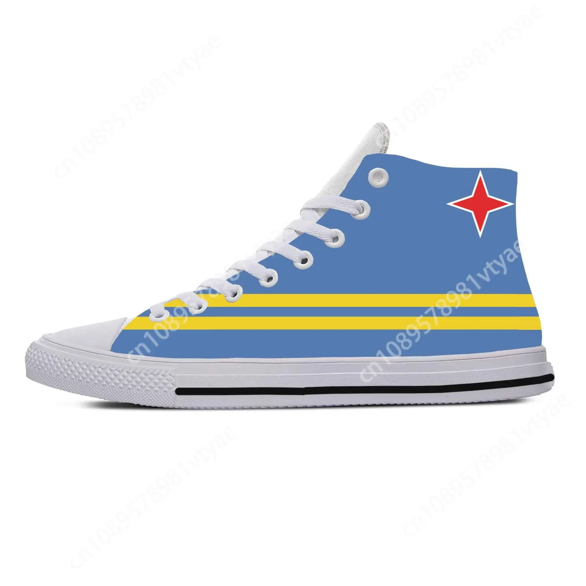 Aruba Flag Patriotic Pride модные забавные популярные повседневные тканевые туфли высокие