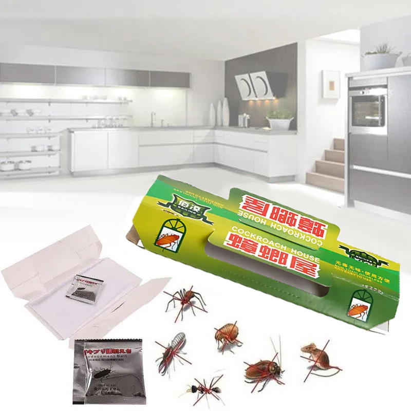 Ловушка для тараканов Pitfall House Killer Bug Insect Net Bait Catch Glue Home Pest Control Roach Black Beetle Blackbeetle Room on.
