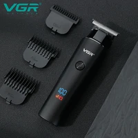 VGR Hair Trimmer Professional 0mm Trimmer T-Blade Portable Beard Shave Electric Cordless Clipper Shaving Machine for Men V-937