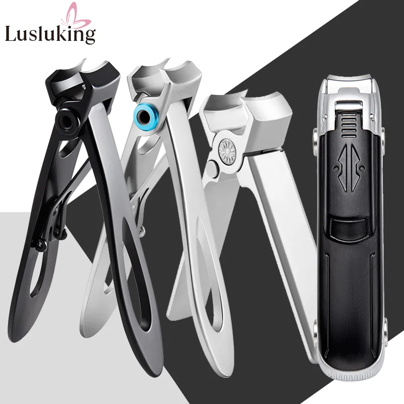 Nail Clippers Trimmer Tools Manicure Pedicure Thick Nails Cutter Scissors Care Stainless Steel Glass Nail Art Polishing File