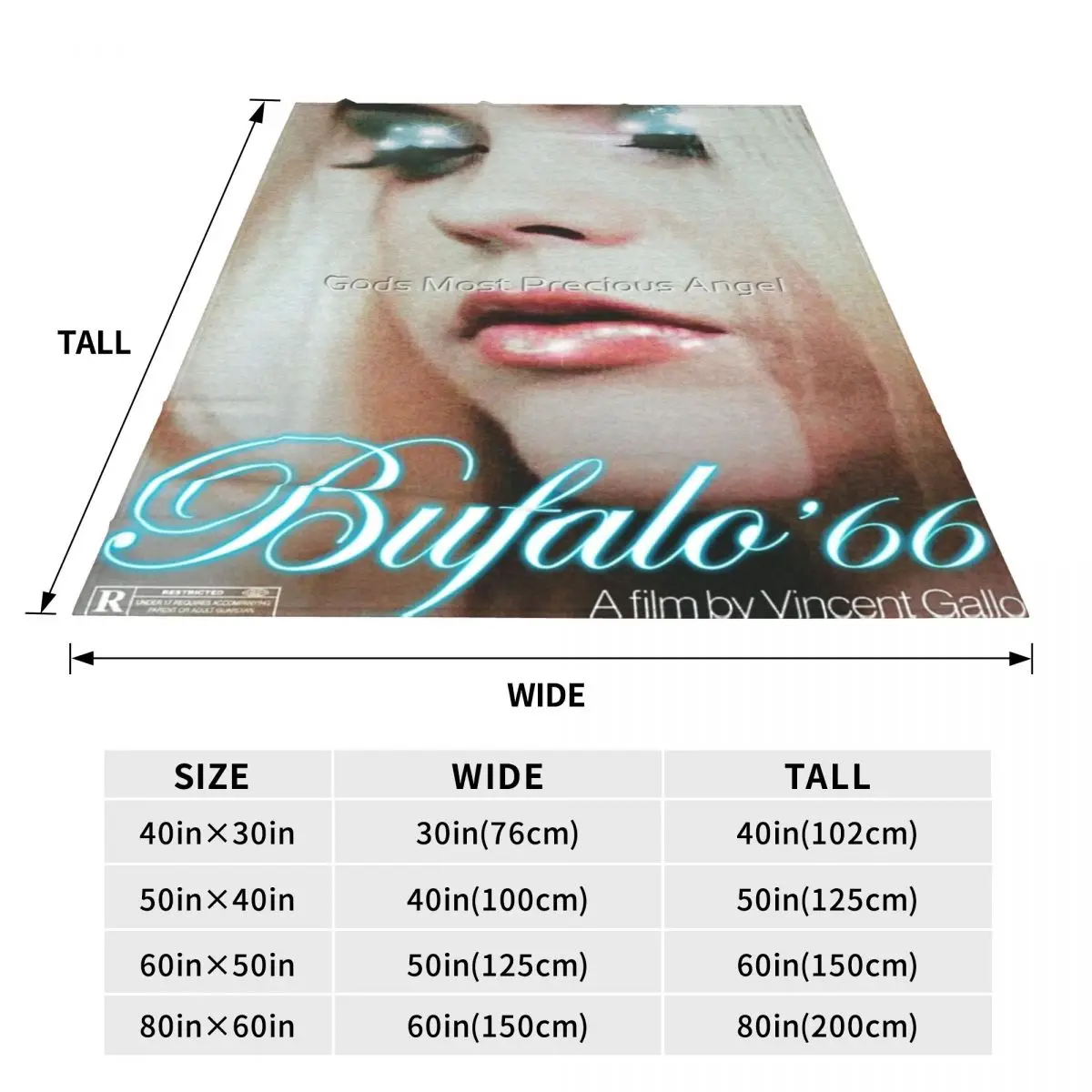 Кокетка Винсента Галло Кристины из 66 буйвола одеяло с кукольным сердечником для