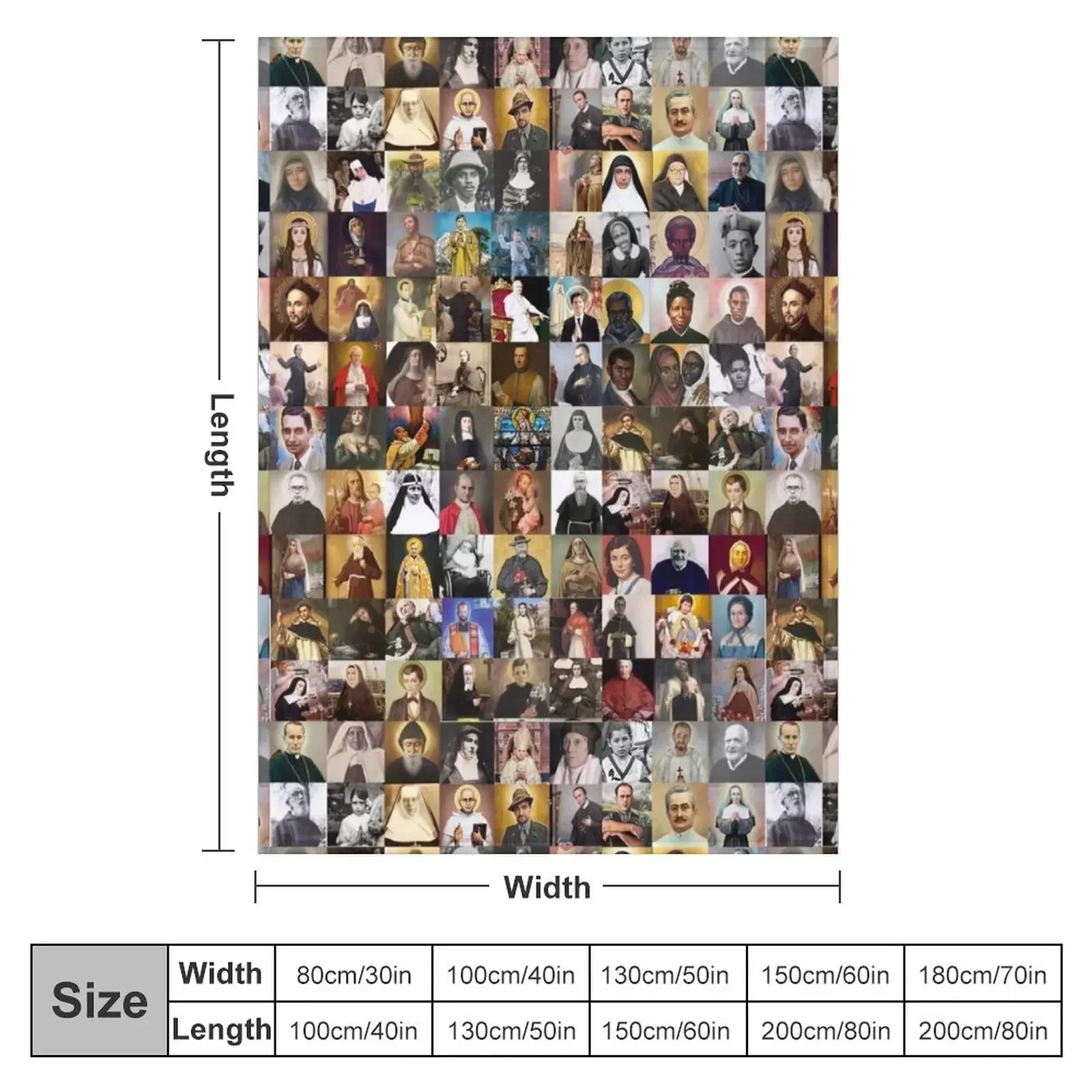 Одеяло Saints All Catholic Tutti and Santi пушистое одеяло для пикника из фланелевой ткани