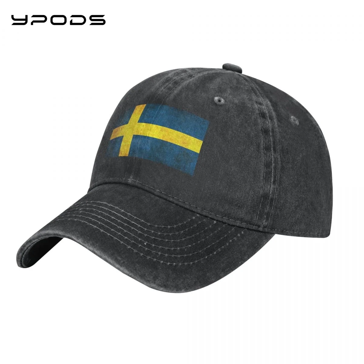 

Soft Flag Of Sweden Baseball Caps for Men Women Vintage Washed Cotton Dad Hats Print Snapback Cap Hat