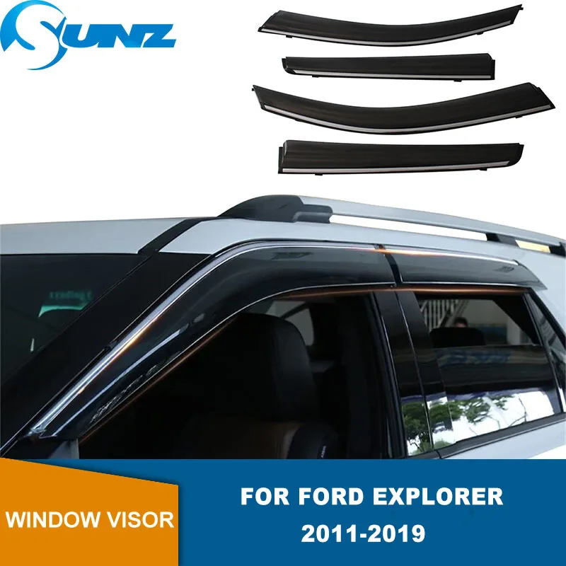 

Window Visor For Ford Explorer 2011 2012 2013 2014 2015 2016 2017 2018 2019 WeatherShields Rain Guards Sun Rain Deflectors SUNZ