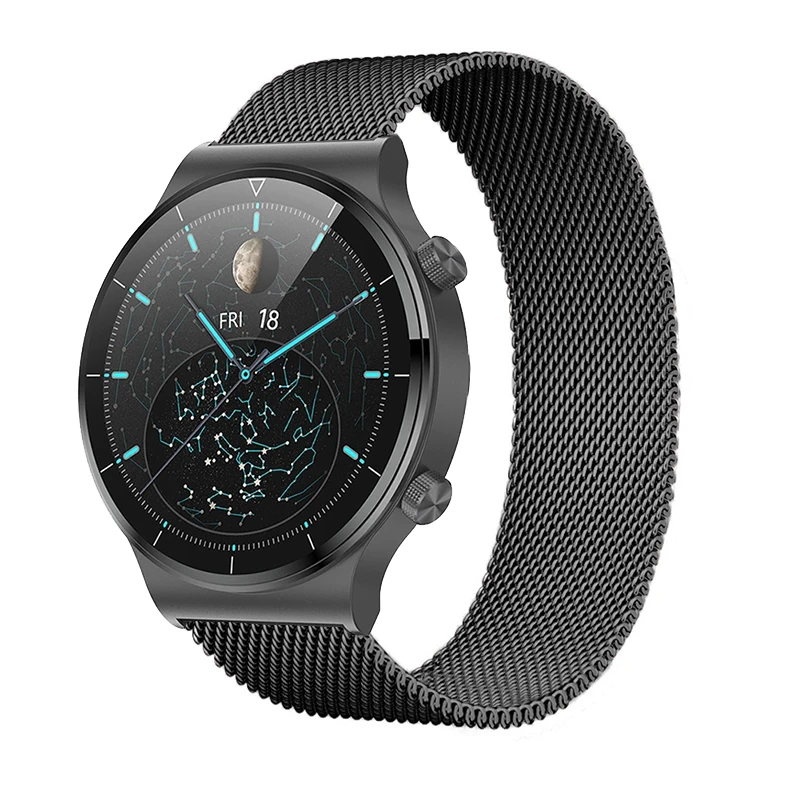 

Magnetic Bracelet For Huawei Watch GT2 Pro GT 2 46mm Smart Band Metal Stainless Straps For Samsung Galaxy Watch 3 45mm Wristband