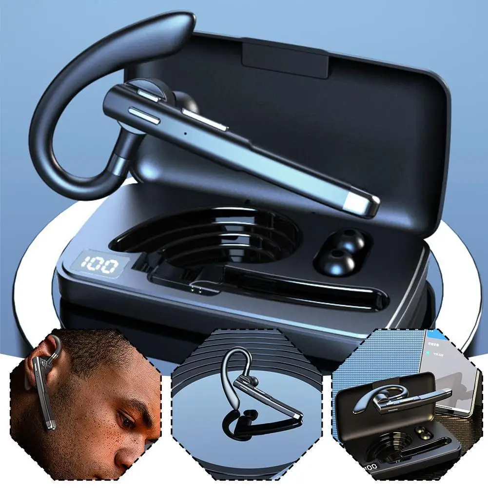 Беспроводная Bluetooth-гарнитура с одним ухом 10 часов работы в режиме ожидания