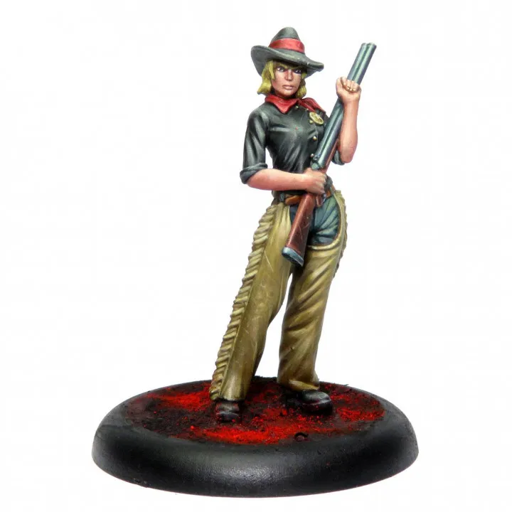 S West Female Cowboy  Sculpture Figure Unpainted No Color Rw-705