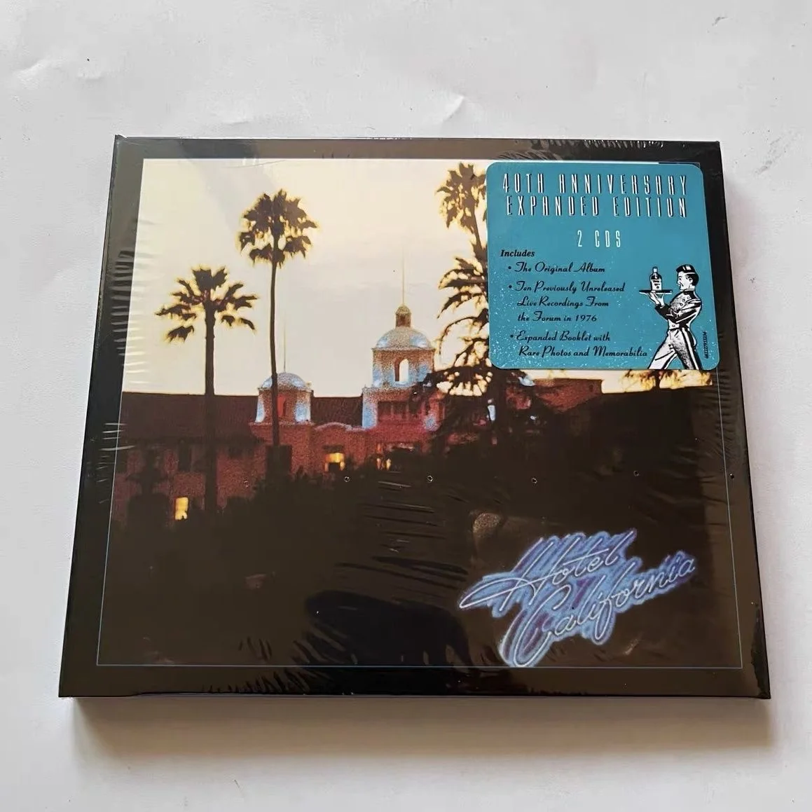 

Музыкальный CD-диск с орлами Дон Хенли в стиле ретро, альбом на 40-ю годовщину Калифорнии, 2 шт., музыкальная запись, косплей, плеер, автомобиль, звуковые дорожки, коробка